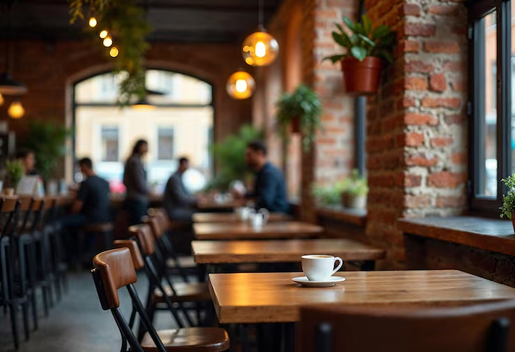 Café seating area