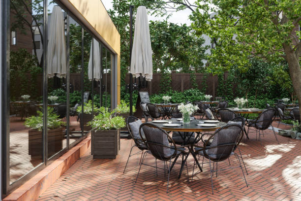 Outdoor garden tables