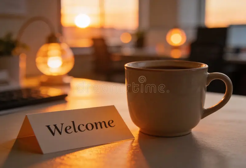 A cup of coffee on a table